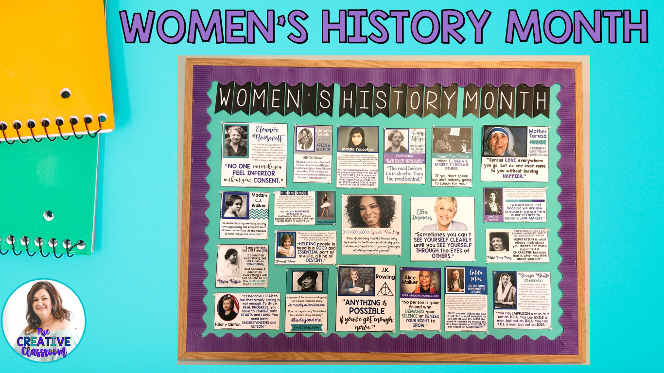 The Creative Classroom Celebrates Women's History Month