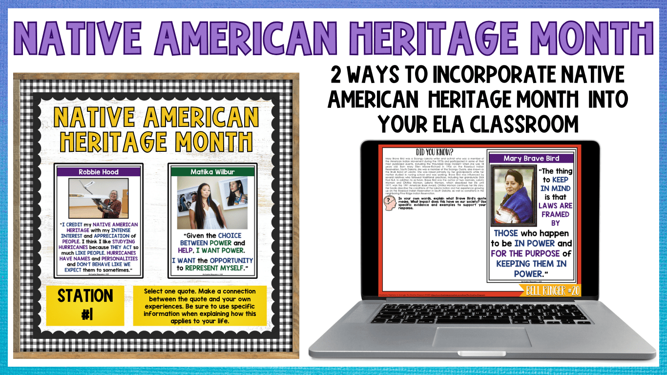 Native American Heritage Month Bulletin Board Ideas and Bell Ringers